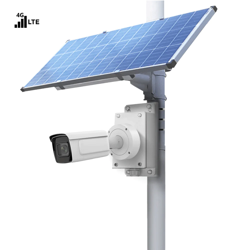 4G LTE Solar Power ANPR Camera Kit with built-in License Plate