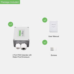 Passive 2 Port POE Extender